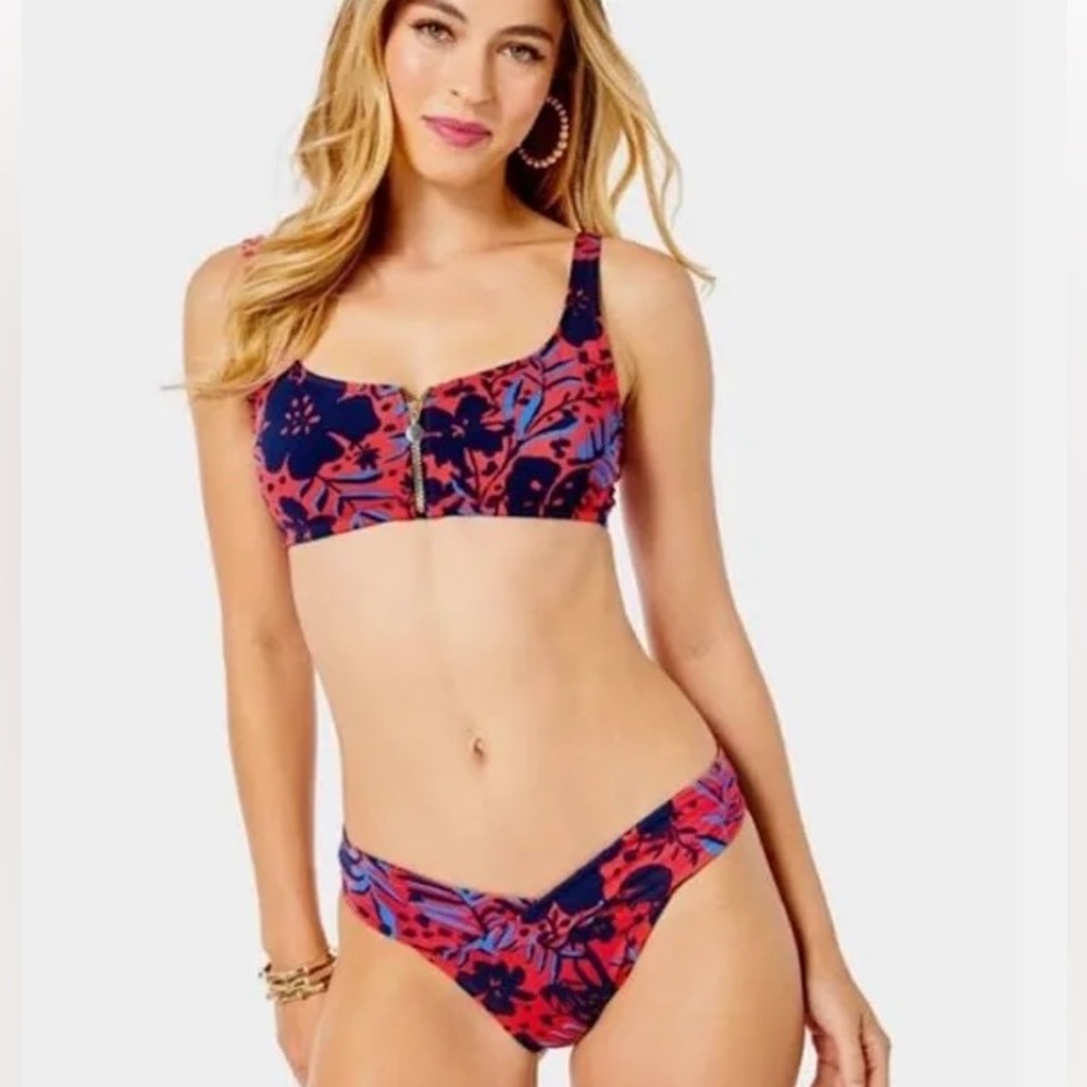 Lilly Pulitzer Red and Blue Bikini NWT